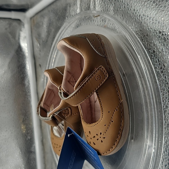 H Stride Rite Mary Jane Style Shoes Brown And Tan - Picture 3 of 6